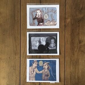 Vintage Movie Art Prints (Notorious, Casablanca, Rear Window)